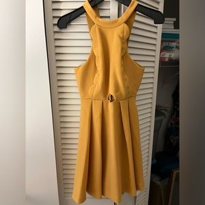 Mustard yellow dress